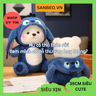  Gấu Bông Xinh Lena Stitch Xanh Đáng Yêu Thú nhồi bông Lena cosplay cao cấp Ý Nghĩa - SANBEO.VN 