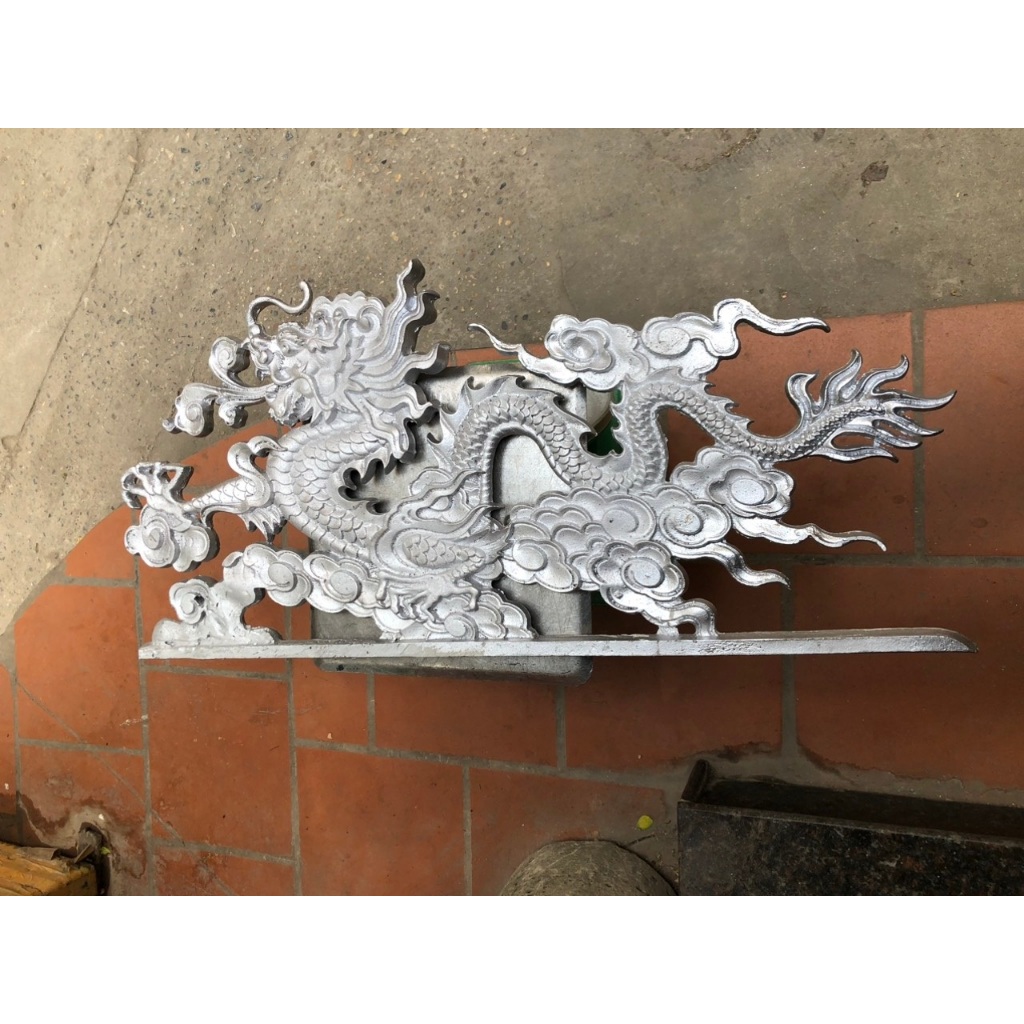 Rồng nhôm đúc trang trí - 2 mặt đối xứng