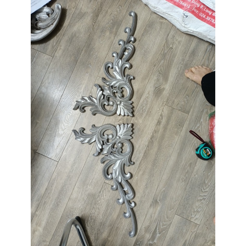 Hoa nhôm góc diềm trang trí cửa cổng hàng rào