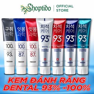 Kem đánh răng Hàn Quốc trắng răng MEDIAN DENTAL IQ 93% 120g sáng bóng NCC Shoptido