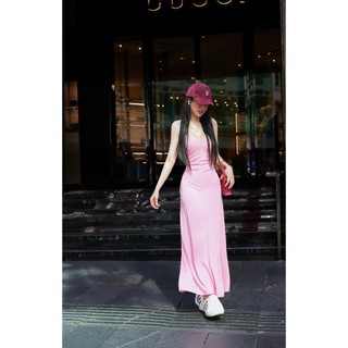 váy thin dài 3 lỗ nhún eo dạo phố nữ