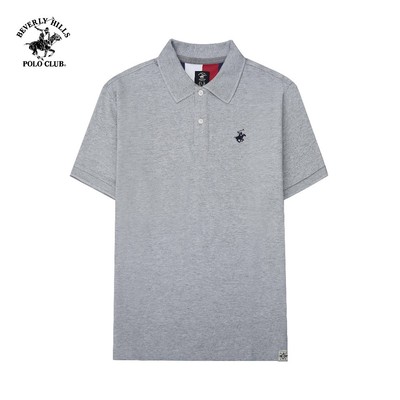 Beverly Hills Polo Club - Áo polo Ngắn tay Nam Regular Fit Xám Melange Trơn - BHPC PMRSS24TL004