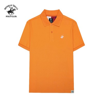 Beverly Hills Polo Club - Áo polo Ngắn tay Nam Regular Fit Cam Trơn -  BHPC PMRSS24TL001