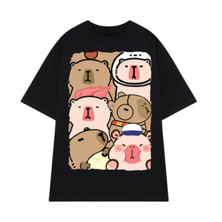 Áo Thun CAPYBARA Unisex Form Rộng Cổ Tròn, Áo Thun Local Brand Chất Cotton - OV493