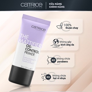  Kem lót Catrice Primer The Mattifier Oil-Control kiềm dầu dưỡng ẩm giảm dầu thừa và bã nhờn 