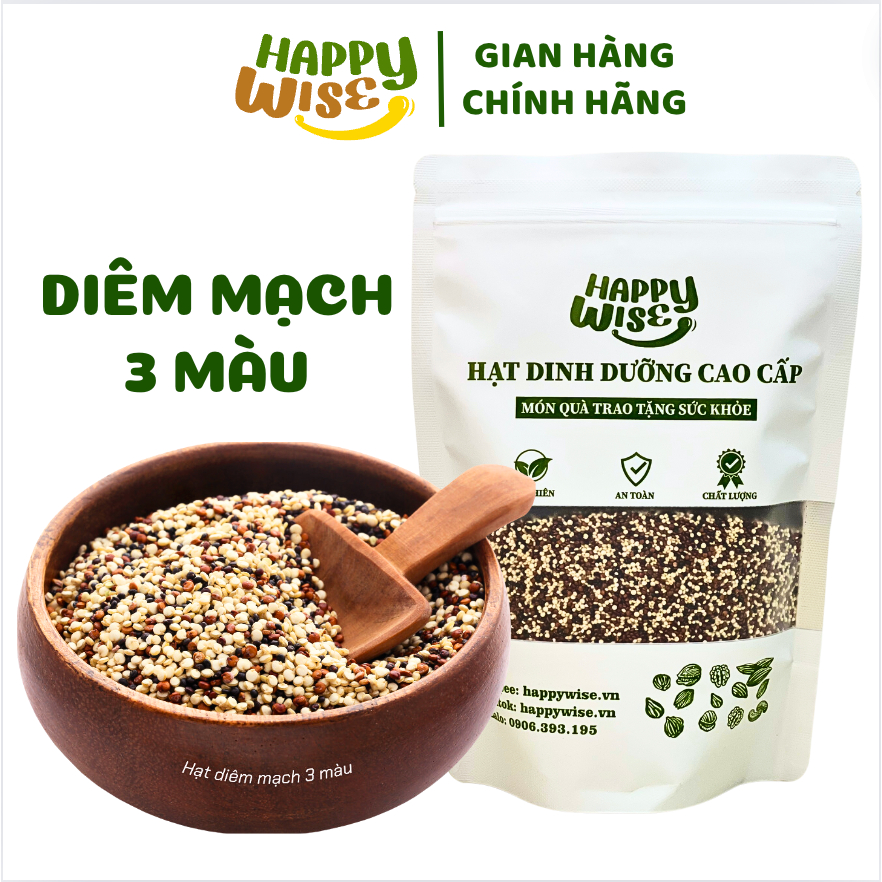 Hạt Diêm Mạch 3 Màu Nấu Cháo Ăn Dặm Làm Sữa Hạt Nấu Cơm Dinh Dưỡng Nhập Khẩu Mỹ