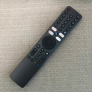 Remote điều khiển tivi xiaomi L43M8-A2SEA giọng nói, Remote TV xiaomi 4 nút màu trắng - tặng kèm pin !