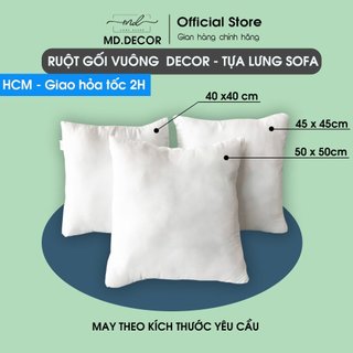 Ruột gối vuông sofa md.decor - bedding tựa lưng trang trí phòng khách 40x40 - 50x50cm