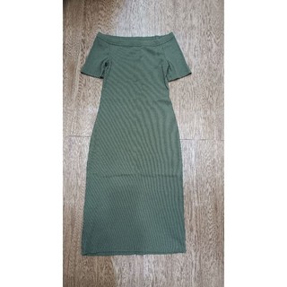 Đầm trễ vai thun gân có bigsize