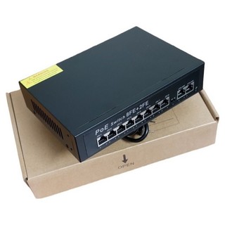 Switch Smart  POE 8 Port + 2 Uplinks 10/100Mbps Cấp Nguồn Qua Mạng