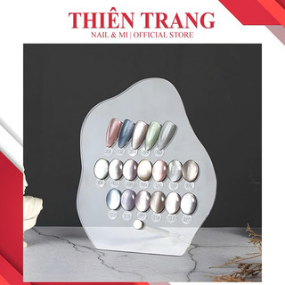 Bảng mica trưng mẫu hình đám mây - Bảng mica trong suốt trưng móng mẫu nail - bảng mica bày mẫu