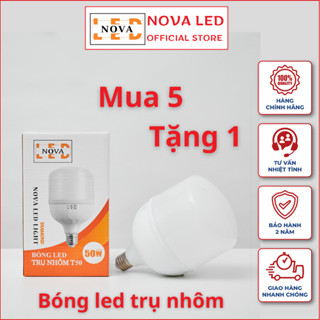 Bóng đèn led 50w 60w 40w 30w 20w  trụ nhôm tiết kiệm điện siêu sáng bảo hành 18 tháng đổi mới