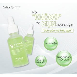 Tinh chất giảm dầu mụn Palab S 30ML