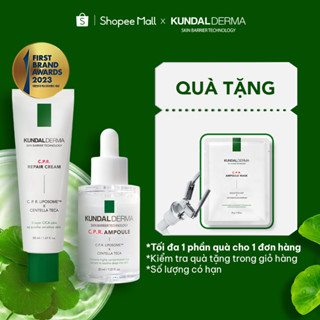 Bộ Ampoule & Kem Repair dưỡng ẩm, phục hồi chuyên sâu KUNDAL DERMA