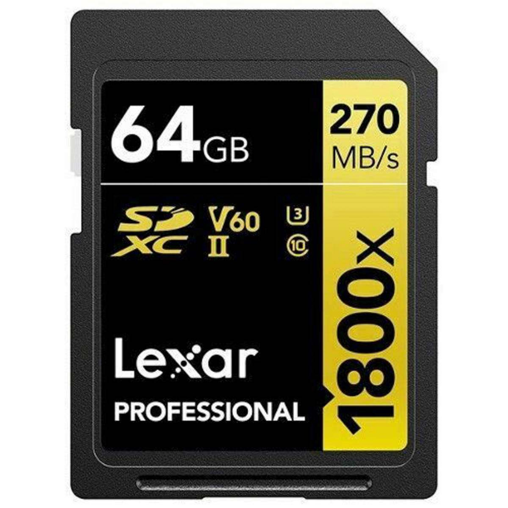 Thẻ nhớ Lexar Professional 1800x 64GB / 128GB / 256GB