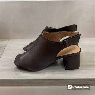 Giày Bốt [Mozy] Hở Mũi 5Cm