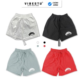 Quần Đùi Ngắn Vải Dù  Local Brand VIBESTU , Quần Short Dù 2 Lớp Form Unisex Nam Nữ
