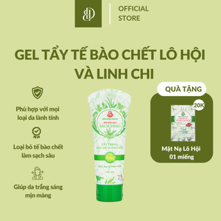 Gel tẩy da chết bách thảo lô hội sạch sâu, trắng da, ngăn mụn, ngừa nam mãn đường bảo dụ 80gr - gel tẩy tế bào chết