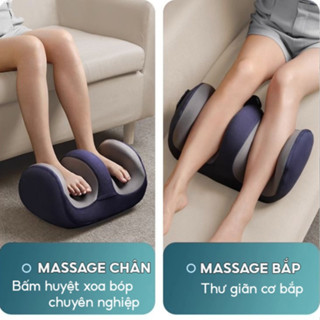 Máy massage chân hồng ngoại, mát xa chườm ấm, dụng cụ xoa bóp giảm đau nhức bắp chân, lòng bàn chân