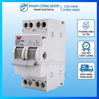Át đảo chiều lw 63a/2p/220v cầu dao đảo chiều dạng aptomat