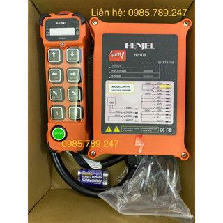 ✅ Bộ điều khiển từ xa H108 Henjel 8 nút điều khiển cho cầu trục 220V/380V, bộ điều khiển 3 pha, điều khiển từ xa máy tời