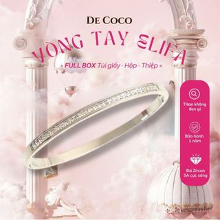 Vòng tay nữ De Coco ACC Elifa cuff đính đá
