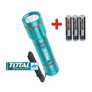 Total đèn pin 3w led 200lm chiếu xa 200 mét 76gr ipx4 tfl013aaa1 tfl013aaa58