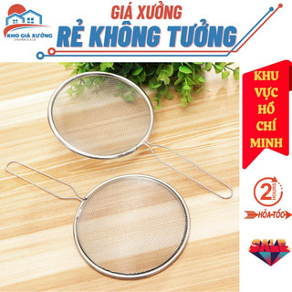 Ray inox lọc cháo và thức ăn, vợt lưới inox lọc hạt, thức ăn, lọc trà tiện lợi cho nhà bếp