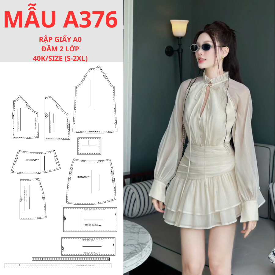 RẬP GIẤY A0 ĐẦM A376