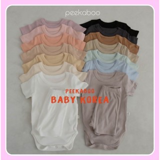 Suit kèm quần COOLCOOL mẫu gân lạnh được ưa chuộng hãng Peekaboo hàng chính hãng cho bé trai bé gái