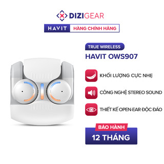 Tai nghe havit open-ear ows907, công nghệ truyền âm định hướng, thiết kế open-ear, bt 5.3 - hàng chính hãng
