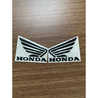 Cặp cánh chim Honda crom màu đen_Decal