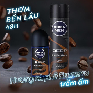 Lăn Ngăn Mùi NIVEA MEN Khô Thoáng | Ngăn ố áo | Mát Lạnh | Kháng khuẩn 50ml