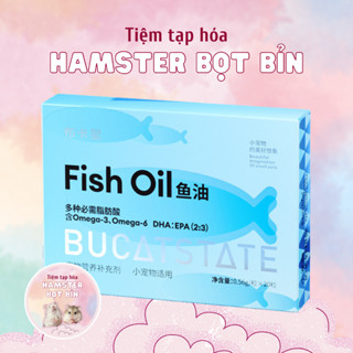 Dầu cá Bucatstate dầu cá cho hamster, thú nhỏ hỗ trợ dưỡng lông, cải thiện sức khỏe