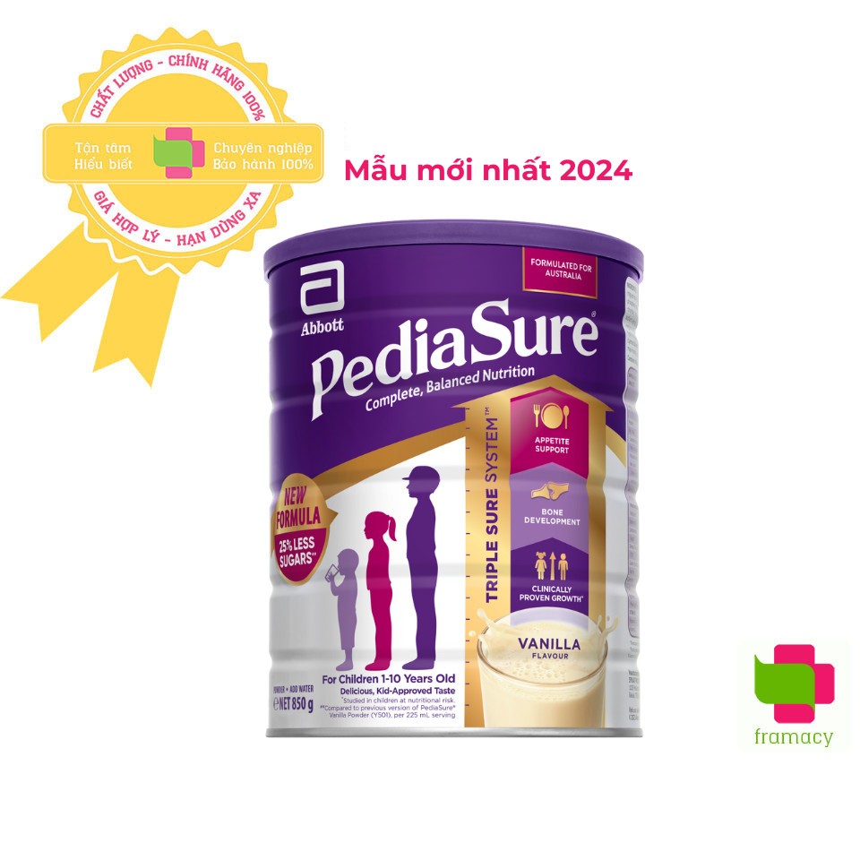 Sữa bột Pediasure Úc (850g)
