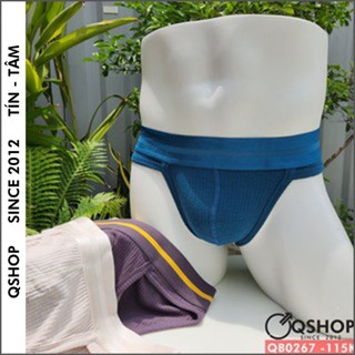 Quần lót tam giác nam hở sườn thun cotton qshop qb0267