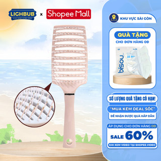 Lược Massage Da Đầu LIGHTBULB G12 Có Đệm Không Khí, Êm Ái, Lược Tóc Nữ Chuyên Dụng, Dùng Cho Nhiều Kiểu Tóc