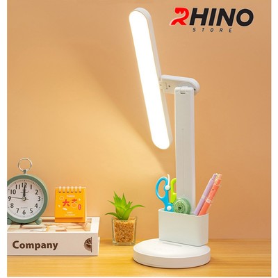 Đèn học LED 3 ánh sáng bảo vệ mắt chống cận cảm ứng Rhino L202, tích điện, để bàn học