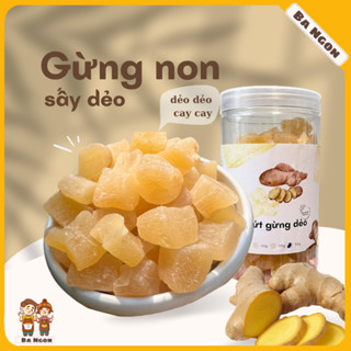  Gừng viên dẻo - kẹo gừng dẻo ngon miệng dùng cho người tập thể thao ốm nghén say tàu xe đau bụng kinh... 