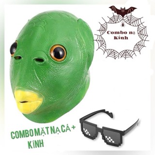  Mặt Lạ Ếch Xanh Mặt Nạ Đầu Cá Xanh Silicon Trùm Đầu Độc Đáo Vui Nhộn 