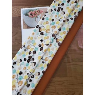 Vải lụa may áo dài hoa nhí ok
