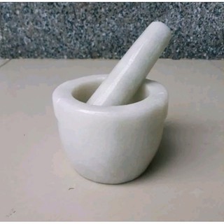 Cối chày đá vôi nguyên khối size 14cm/16cm