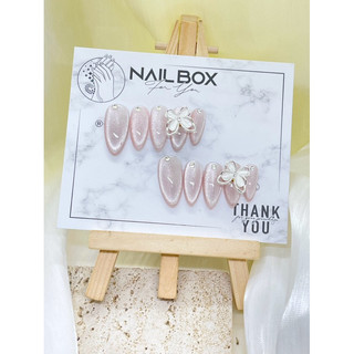 M107 sale nailbox thiết kế  chram  xoay nền  Hồng thạch mắt mèo kim cương ovan