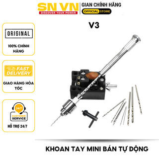 Khoan tay thủ công V3. Độ mở kẹp mũi khoan 0.3 - 4mm