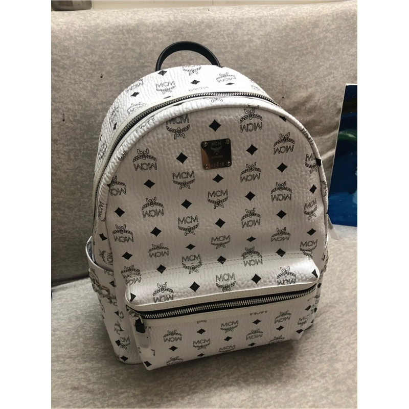 ⚡️Hight Quality⚡️Balo M🔥C🔥M_Balo M.CM White chữ nổi.Bản cao cấp 1