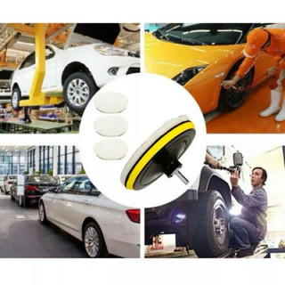 Bộ 5pcs phớt lông cừu đánh bóng xe