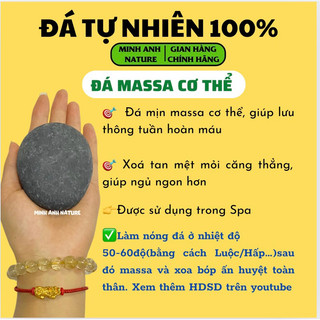 Đá Cuội Massage Tự Nhiên,Đá Nóng Massa Cơ Thể,Đá Massa Giúp Lưu Thông Khí Huyết,Giảm Mệt Mỏi,Đá Tự Nhiên Độ Bền Cao