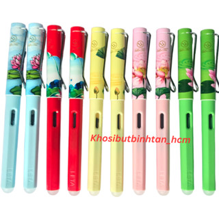  Bút Leta hoa sen ngòi êm trơn dễ viết không gai bút luyện chữ học sinh tiểu học leta hoa sen bút máy học sinh 