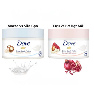 Kem Tẩy Tế Bào Chết Body Dove Chăm Da Sáng Mịn, Giữ Ẩm, Dưỡng Trắng 225ML Bản Đức Fullsize