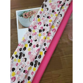 Vải lụa may áo dài hoa nhí ok
